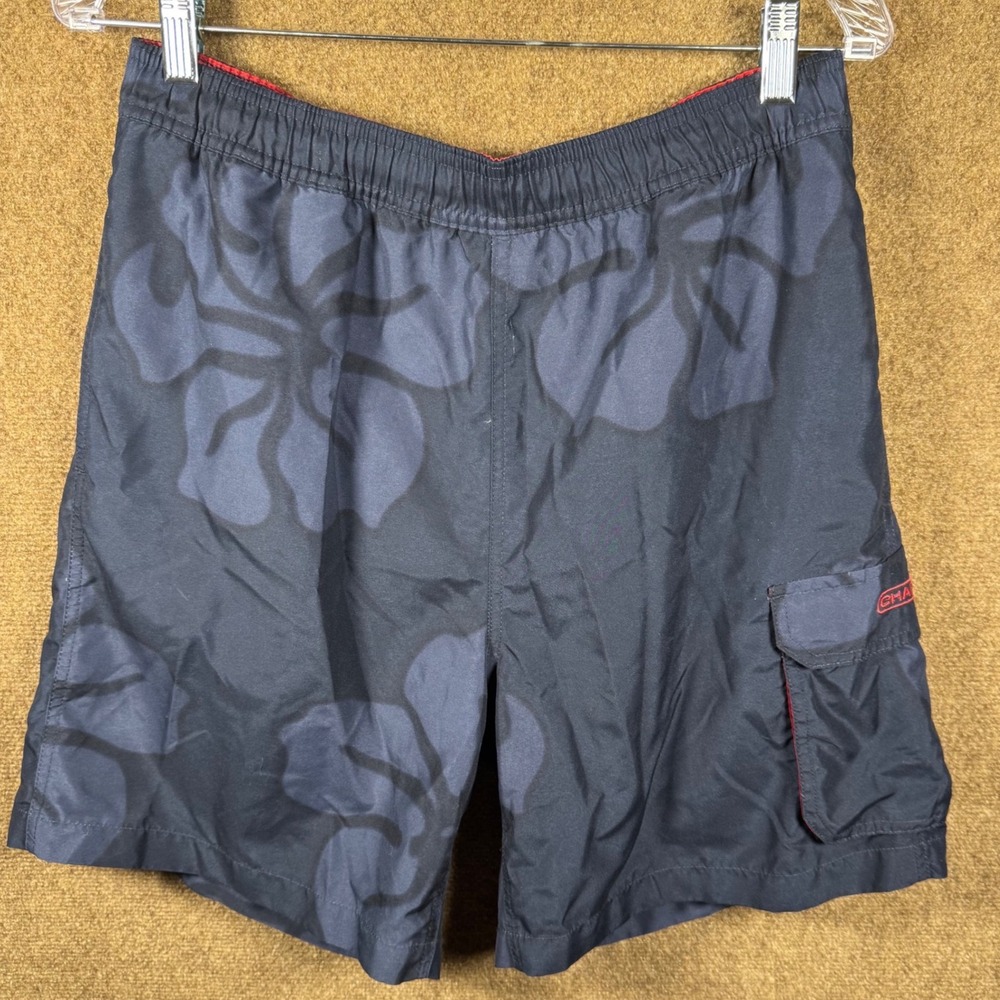 Chaps Ralph Lauren Mens Tropical Floral Swim Trunks Shorts Medium Cargo Pocket